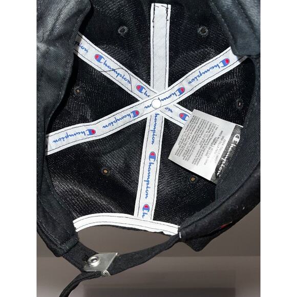 Women Champion Brand Strapback Adjustable Hat Cap Baseball Casual Sports Black - Picture 5 of 6